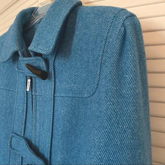 Ben Sherman Blue Wool Blend Coat Size S - Picture 4 of 16